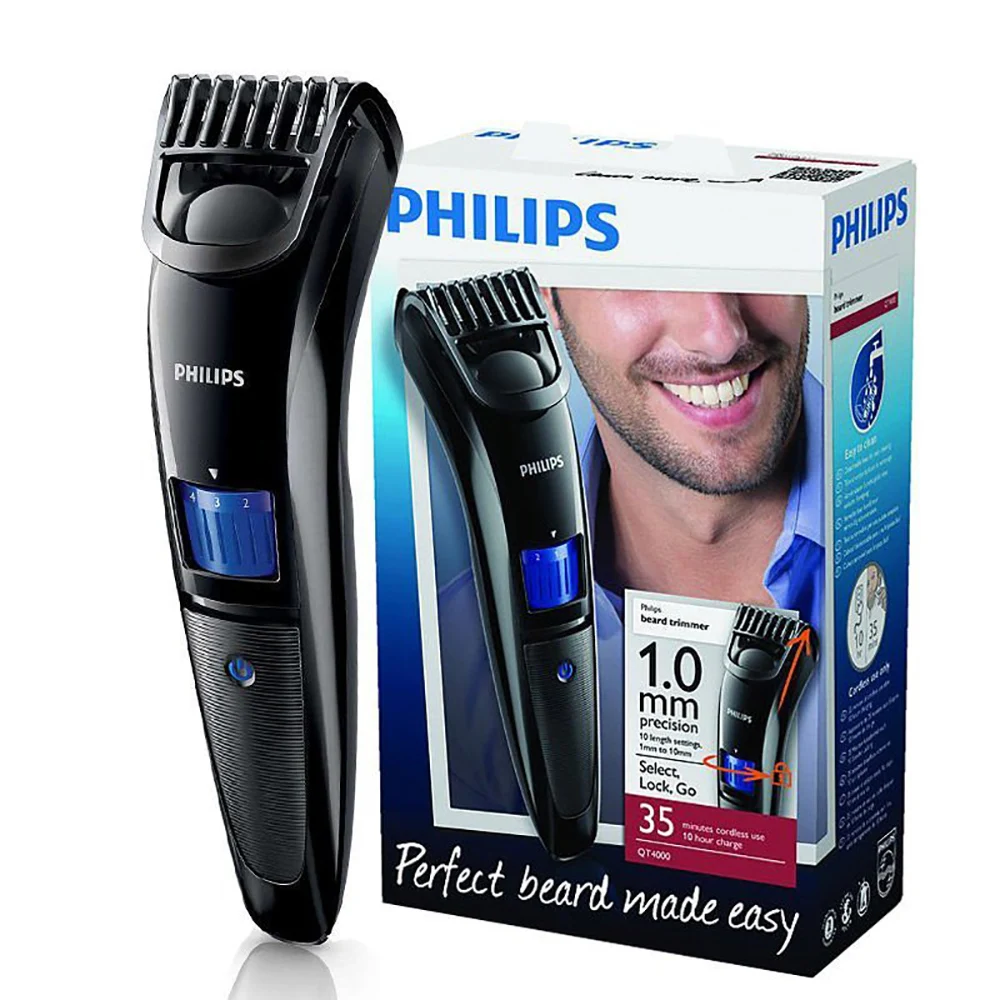 Philips beardтриммер QT4000 многофункциональный триммер бритва набор точной длины 1 10 мм