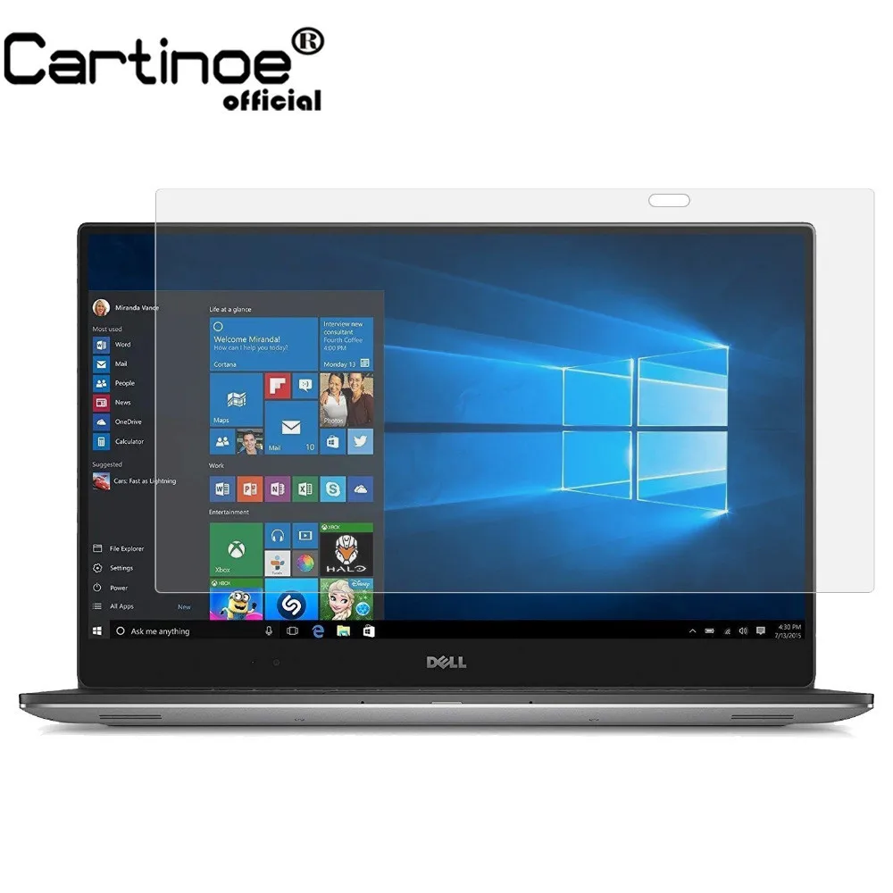 

Cartinoe Screen Protector For Dell Xps 15 9560 15.6" Inch 4k Touch Laptop, Hd Crystal Clear Lcd Screen Guard Film (2pcs)