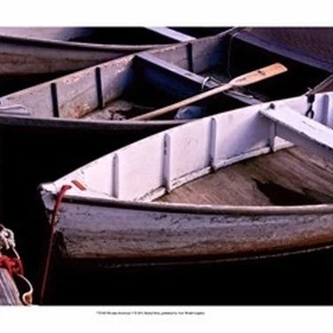 Wooden Rowboats V Poster Print by Rachel Perry (19 x 13)