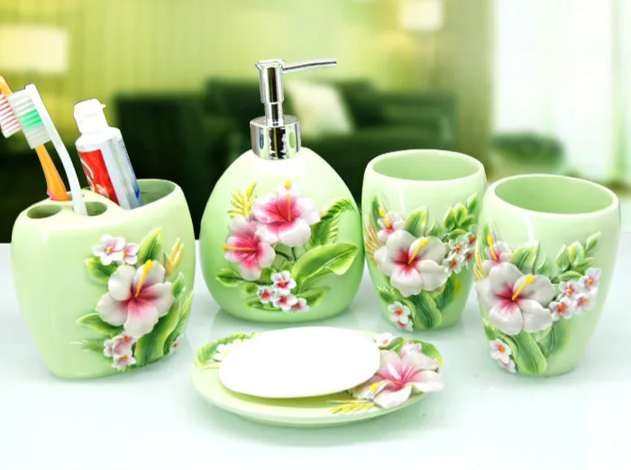 Promoción de accesorios de baño de resina compra ...