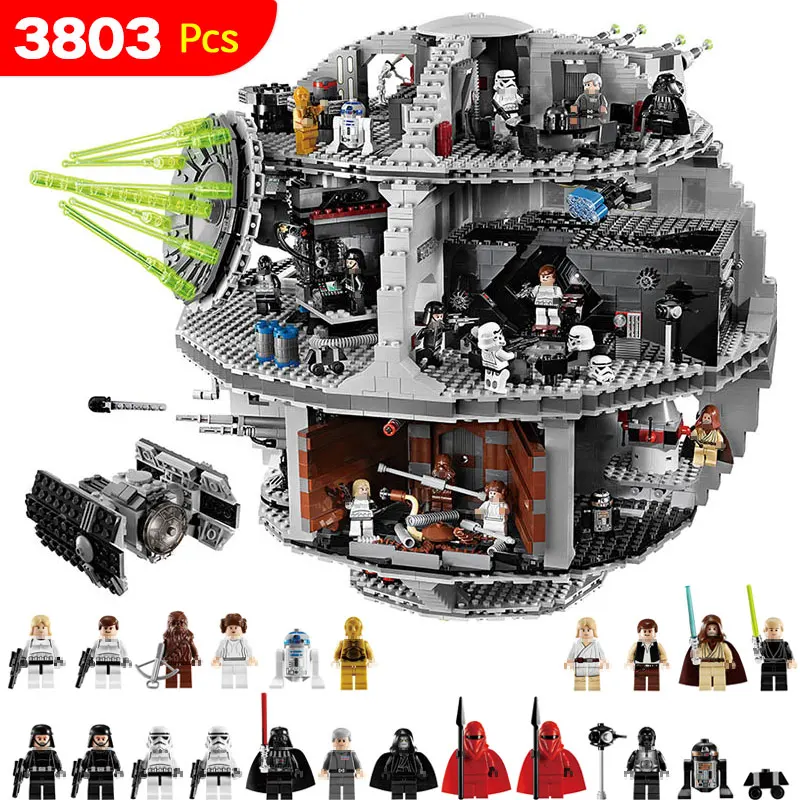 

3803PCS Star UCS Death Star Set Wars Compatible LegoINGLYS StarWars Blocks For Toddlers Clever Blocks Construction Toys For Kids