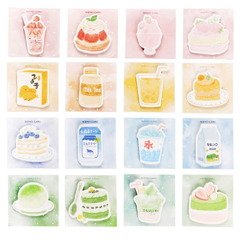 

Novelty Delicious Cake Memo Pads Ice Cream Dessert Note pads 20pcs/lot