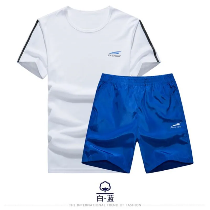 

Free Shipping-HOT SALE Summer Men Quick-drying Gym Sport Fast Drying Elastic Short-sleeve T-shirt and Pant XRB17A558-MOQ 5sets