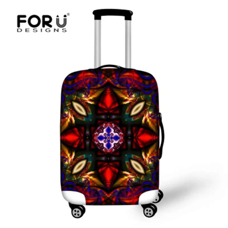 FORUDESIGNS Cool Floral Travel Luggage Suitcase Protective Cover Elastic 18 28 inch Trolley
