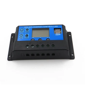 

30A 12V 24V intelligence Solar cells Panel Battery Charge Controller Regulators LCD Display with 5V USB