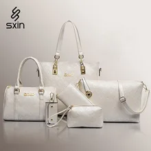2016 Fashion Trend Women Handbag High Quality Top Gade Bag Ladies Shoulder Bag Women Messenger Bag 4 Color 6 Sets