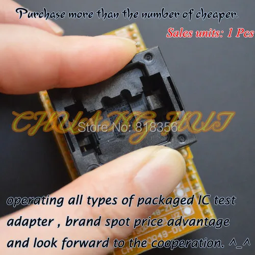 FLASH BGA48 to DIP48 Programming Adapter TFBGA48 Adapter test socket Pitch=0.8mm Size=8mmx9mm 