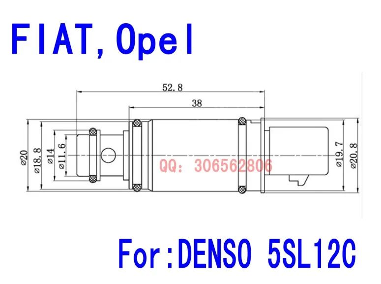 Denso 5SL12C Compressor Control Value Frequency Valve Solenoid Valve For FIAT Opel