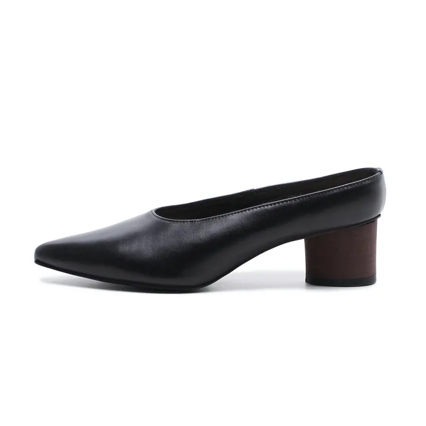 40 Pompes Pu Printemps Sur Carrés Taille Talons 2018 Et Bout Slip Esveva Pointu blanc 34 Automne Noir Pour Femmes Chaussures Nouveauté Med 5HwtxXzBq