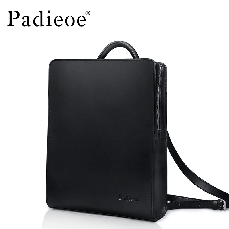 

Padieoe Korean Style Men's Backpack with Hiden Zipper Pocket Fashion School Backpack Designer Travel Shoulder Bags Bagpack Black