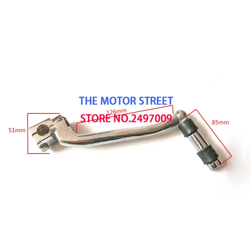 free shipping Stainless Steel 16mm/13mm Mounting Hole Kick Start Lever