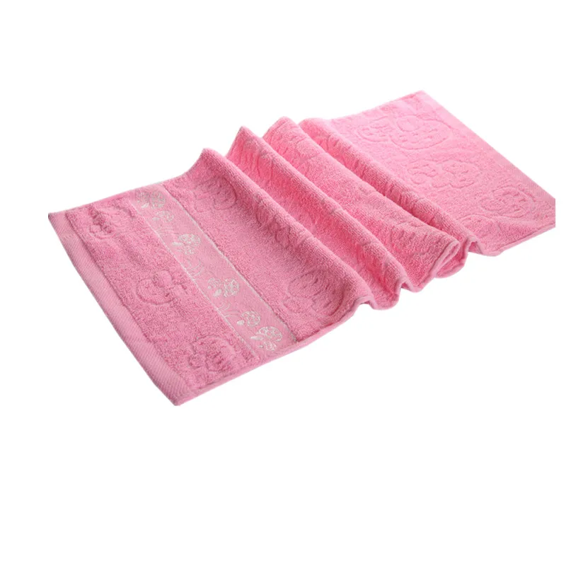 Бытовые банные полотенца из египетского хлопка, хорошо впитывающие, для спа-отеля, коллекция для ванной комнаты, мягкие плюшевые и впитывающие с двойным Apr17 - Цвет: Розовый