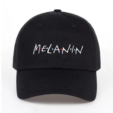 2017 new arrival MELANIN letter embroidery baseball cap women snapback hat adjustable men fashion Dad hats
