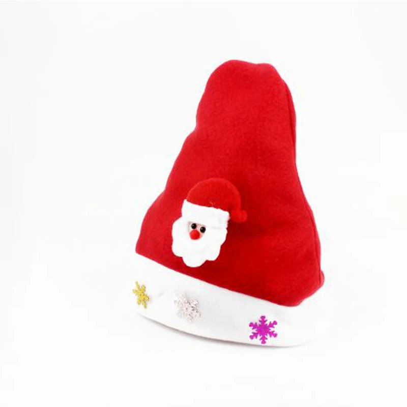 

10PCS/Lot Kids Christmas Decoration Hats Men Adult Ordinary Santa hats Children Cap for Girl Home Party Ornaments Props Supplies