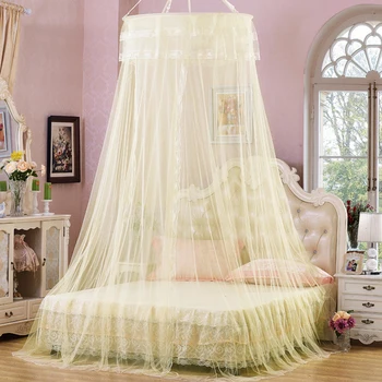 

Princess Lace Mosquito net 100*270*900cm BUG PROTECTION Yellow Mosquito net prevention mosquitoe single door white pink blue
