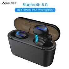 Слог HBQ-Q32 TWS Bluetooth V5.0 мини Беспроводные спортивные наушники для Android IOS SYLLABLE Q32 True беспроводные стерео