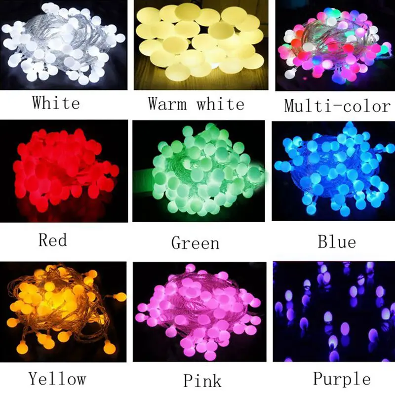 KZKRSR-AC110V-220V-10M-30M-50M-led-string-light-with-Small-White-ball-holiday-decoration-Fairy_