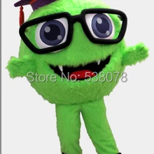 Роскошный мягкий длинный плюшевый зеленый монстр талисман врача костюм символ «Герой мультфильма» костюм маскота костюм кунг-фу панды SW1214