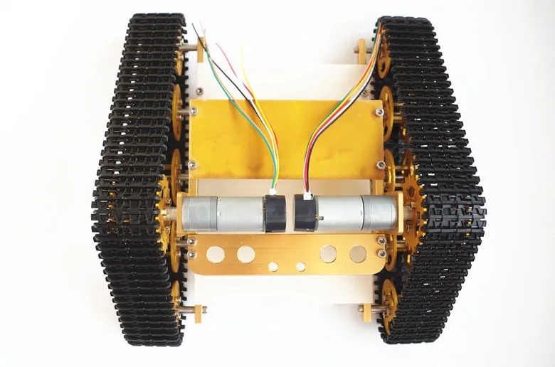 Официальный doit металлический робот шасси танка DIY Smart отслежены Robotic автомобиль с пластиковыми трек/Железнодорожный и мотор clawer RC игрушка