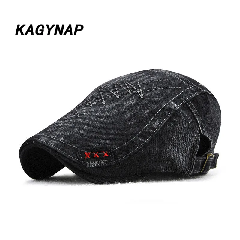 Кепка От Солнца KAGYNAP Мужская регулируемая джинсовая бейсболка уличная весна-лето