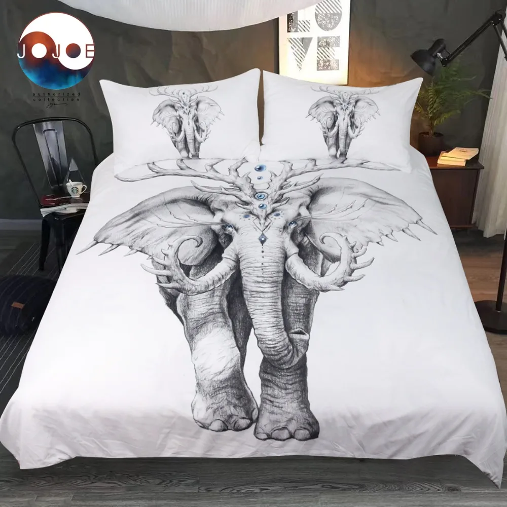 Постельный комплект Elephant Soul by JoJoesArt пододеяльник с 3D принтом Комплект