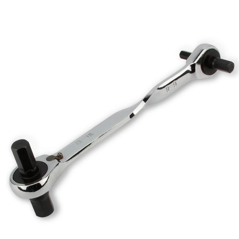 Quick Ratchet Hex Wrench Set 1pcs 4 Head Hexagonal Spanner Hexagon Key