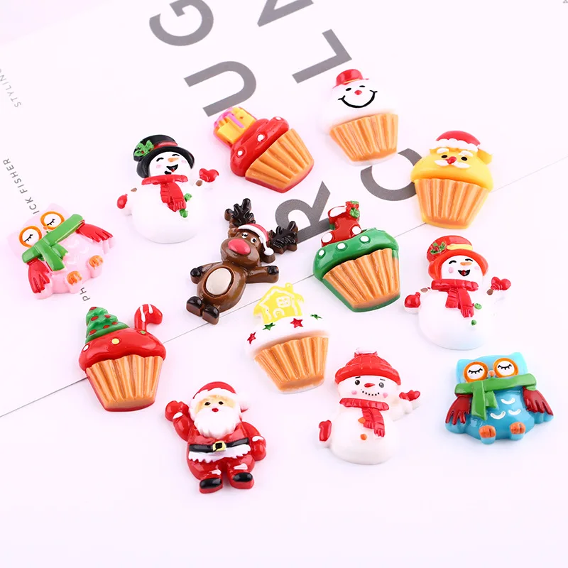 

12Pcs/Lot Christmas Gift Polymer Slime Charms Lizun Modeling Clay DIY Kit Accesorios Box Toy For Children Slime Supplies Filler