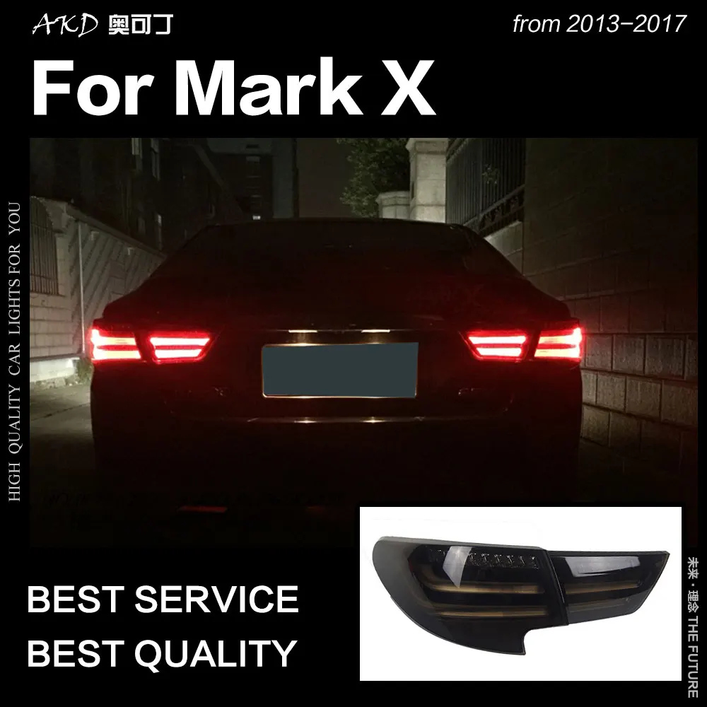 AKD автомобильный Стайлинг для Toyota Mark X задние фонари 2013- Reiz светодиодный задний фонарь светодиодный дневные ходовые огни тормоз Обратный Авто аксессуары