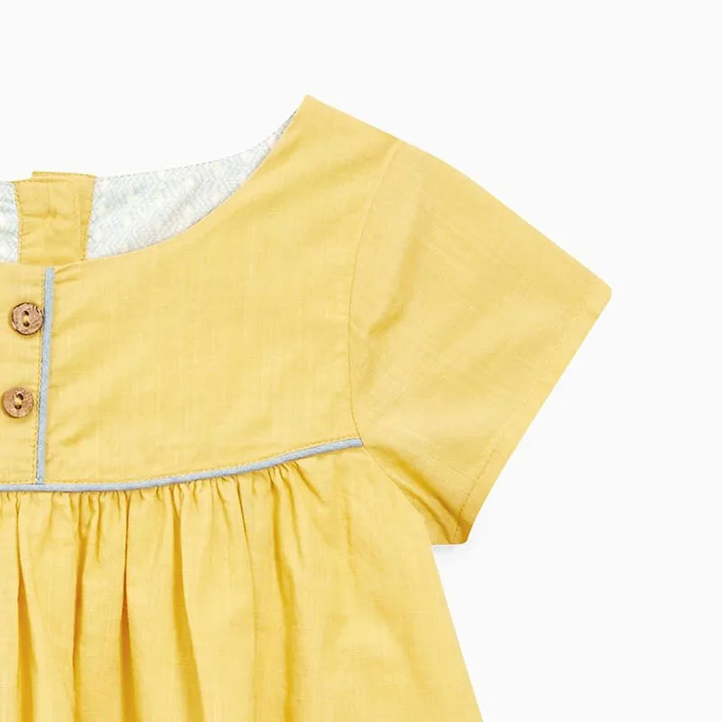 New European and American Style Children's Skirt Knitted Cotton Short Sleeve Girl's Dress Cartoon Children's Skirt