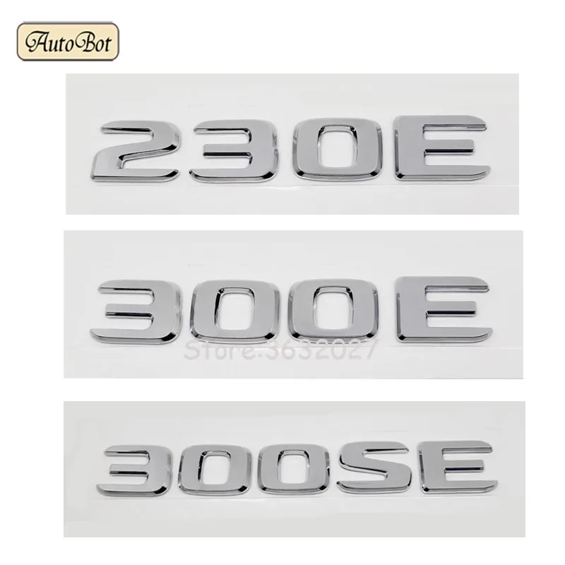 Для Mercedes Benz 230E 300E 300SE W204 W203 W211 W210 W212 W205 Cla Gla Glc Glk багажник Задняя эмблема значок хромированные буквы наклейка