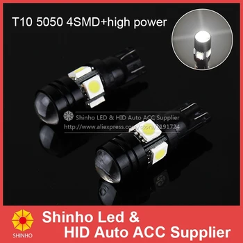

194 168 T10 4SMD 5050 LED Bulb Lamp Xenon White 12V Parking License Plate Light Free shipping