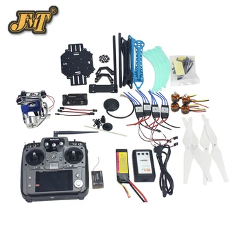 

JMT Full Set RC Drone Quadrocopter 4-axle Aircraft Kit 500mm Multi-Rotor Air Frame 6M GPS APM2.8 Flight Control 2-axle Gimbal