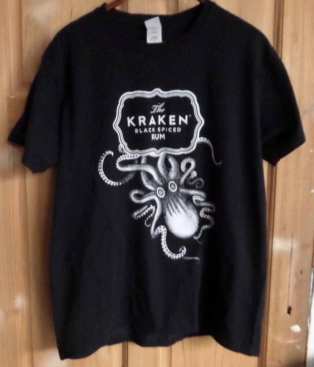 

Kraken Rum Octopus T-Shirt 100% Cotton Men Casual Cotton T Shirts