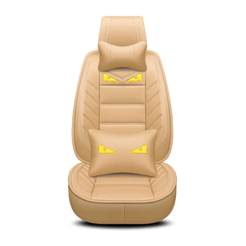 Luxury PU Leather Cute cartoon Auto Universal car seat covers for