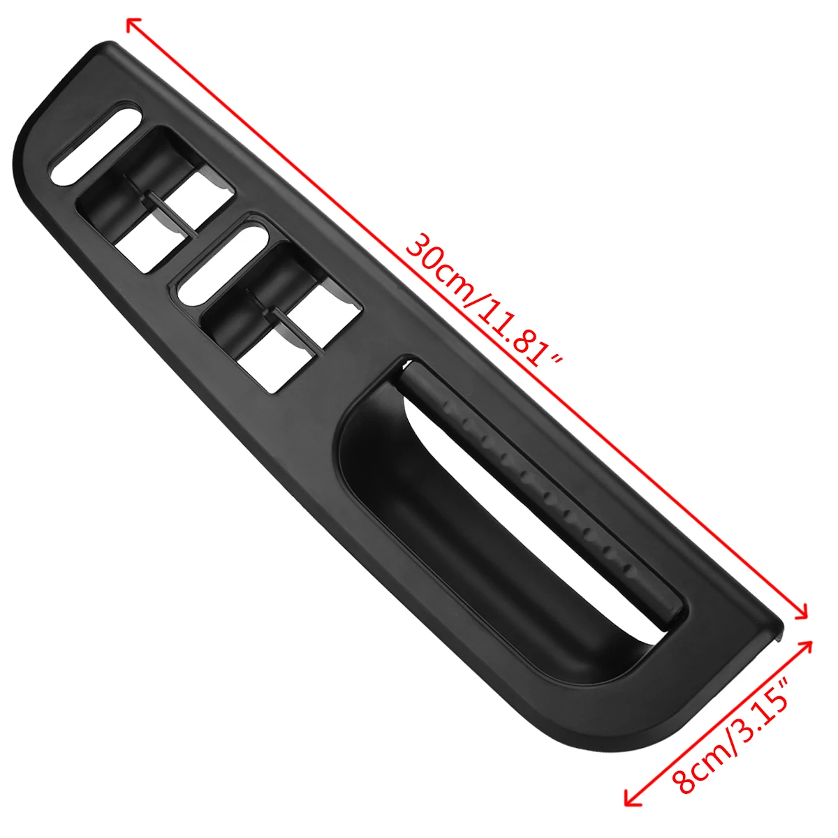 MAYITR Black Master Car Window Switch Control Panel Trim Bezel + Handle Trim Set For MK4