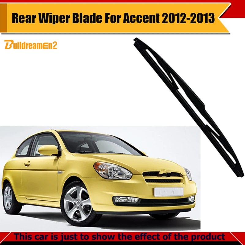 Buildreamen2 Bracketless Car Rear Window Soft Rubber Windshield Wiper