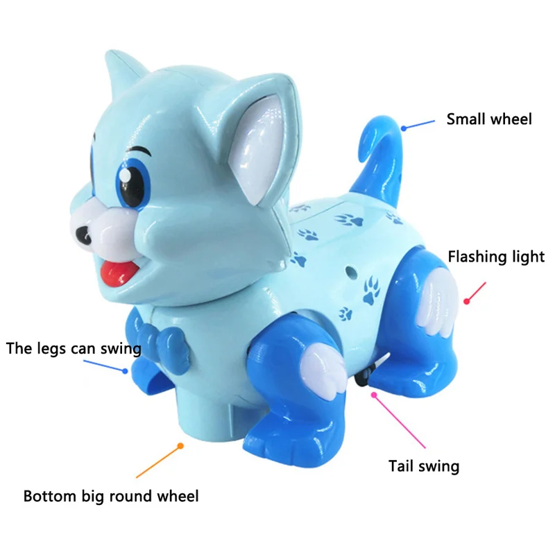 Игрушечная игрушка собака электрическая кошка пластиковые многоцветные