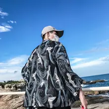 Самурайский журавль японский стиль кимоно Haori для мужчин и женщин кардиган китайский дракон Традиционная японская одежда азиатская одежда