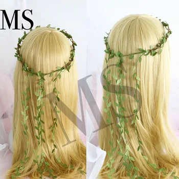 

Handmade Lolita simple small fresh forest green leaf berry headband garland hair accessories bride bridesmaid headdress garland