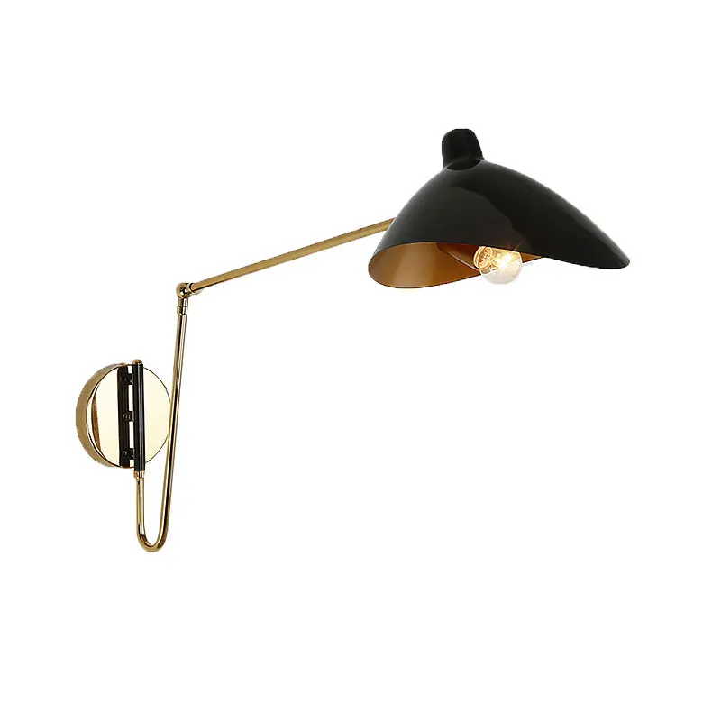 Ретро Лофт винтажный настенный светильник с регулировкой руки, железный светильник, прикроватный светильник для спальни, гостиной, кабинета, кафе, бра для декора Лофт