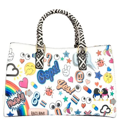 

bags for women 2019 new Spoof cartoon print graffiti handbag large capacity ladies shoulder bag slanting trend handbags