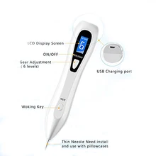 Лазерная плазменная Ручка lcd моль машина для удаления татуировок темное пятно ручка для лица веснушки тег бородавок удаление кожи машина для ухода за кожей