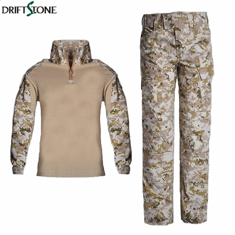  Kids Combat Pants and Shirts Suit Army Military Uniform BDU Military Tactical Gear Hunting Multicam
