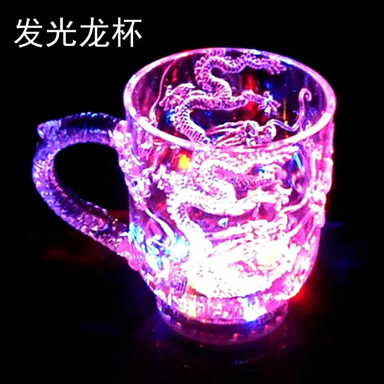 

LED Cup Water It Bright Led shan guang bei Colorful Induction Color Cup Gift New Style long bei