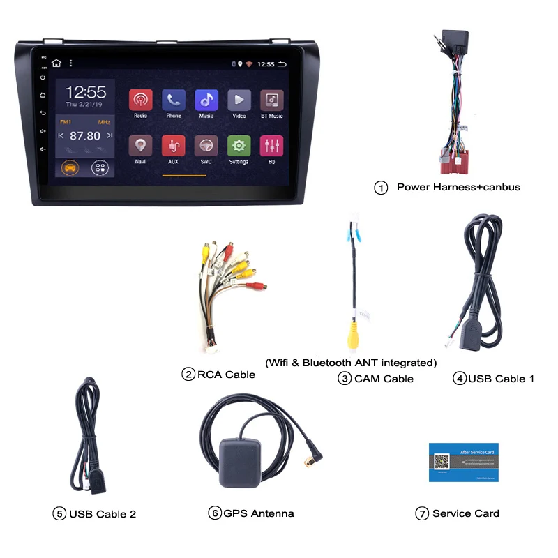 Best Super Slim Touch Screen Android 8.1 radio GPS Navigation for Mazda 3 Sport 2011 tablets Stereo Wifi Multimedia USB Bluetooth 2