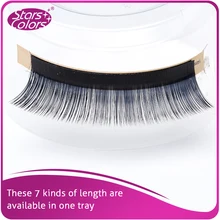 6 лотков ресницы шелк шоколад B/C/D завиток смешанный размер накладные ресницы из норки один супер мягкий 0,05 мм Толщина 12 линий