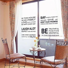 KAKUDER любовь Семейные Правила Съемная наклейка художественная роспись домашний декор наклейка Прямая поставка 2jun13