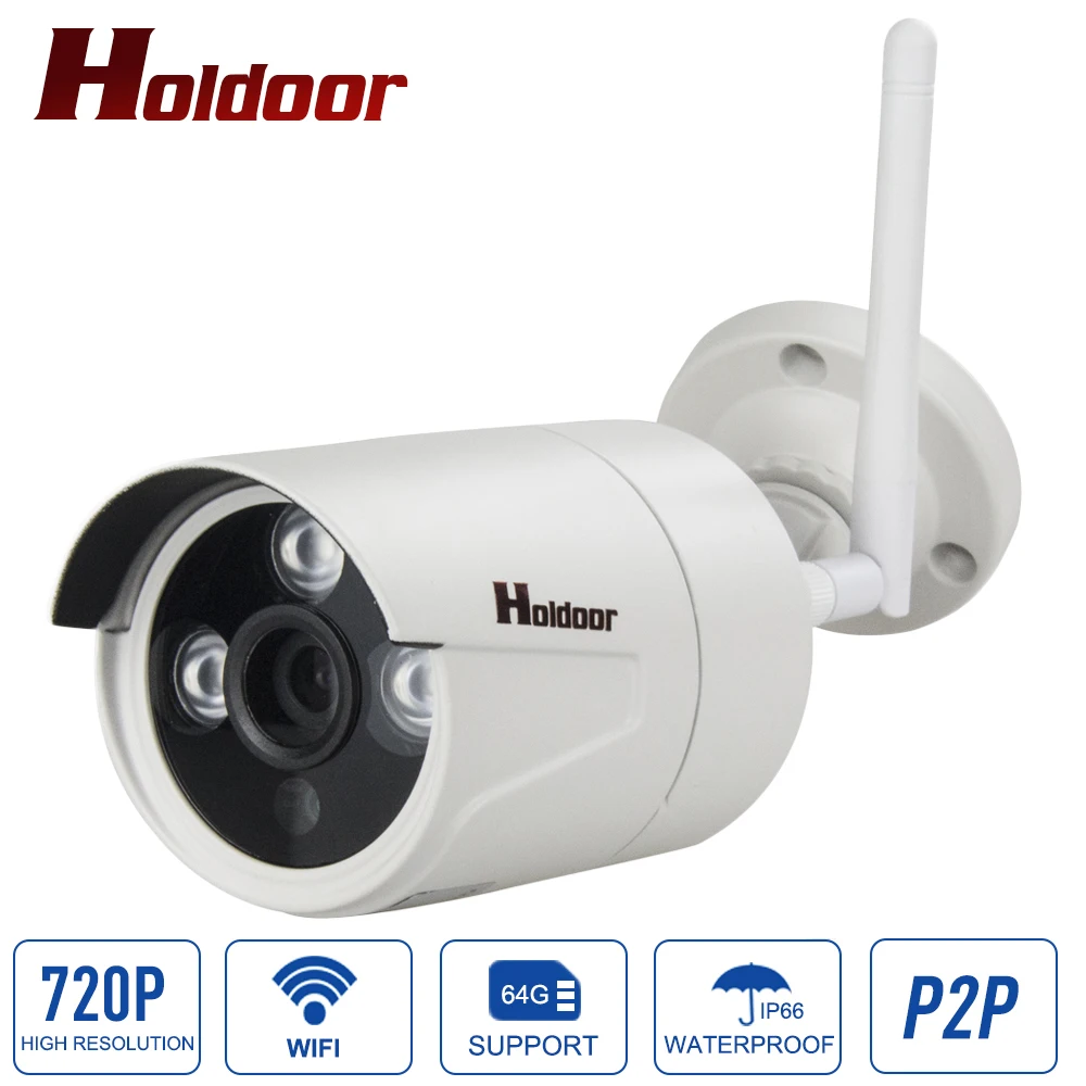 

Outdoor Bullet IP Camera Wifi 720P Wireless mini Onvif P2P IR Night Vision Security CCTV Cam Support micro sd card Up to 64G
