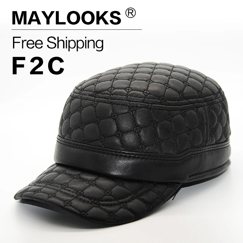 

2018 Adult Hot Sale Style Genuine Leather Baseball Cap/hat For Brand New Men's High Quality Adjustable Army Caps/hats Cs39