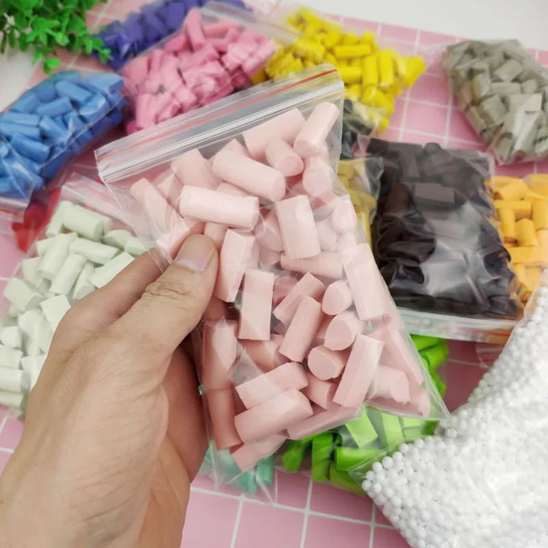

Novel Multi-color Stress Release Slime Mud Filler Clay Decoration Craft Supplies Sponge Strip DIY Kids Toy Shipping